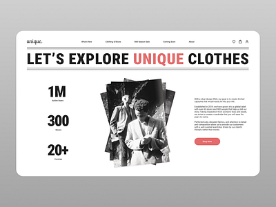 Fashion Ecommerce Website branding design ecommerce light shop ui ux web