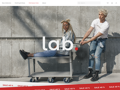 Clothing Brand Website brand clothing design ecommerce fashion ui ux web