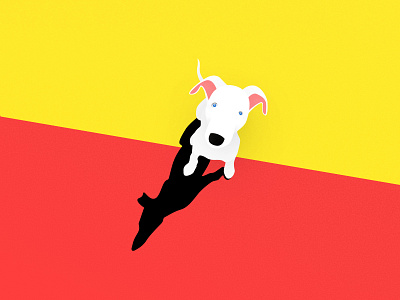 Welcome to the Year of the Dog dog graphic hello pet pup puppy red yellow