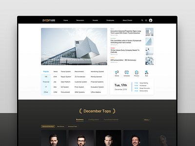 Ziroom Intranet Conceptual Design