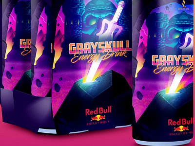 RedBull Grayskull branding brazil design designpacking packdesign redebull sheepideas vector