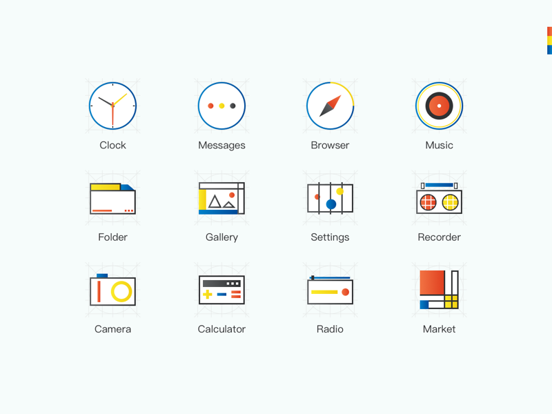 A Tribute To Peter Mondrian by Oeng. on Dribbble