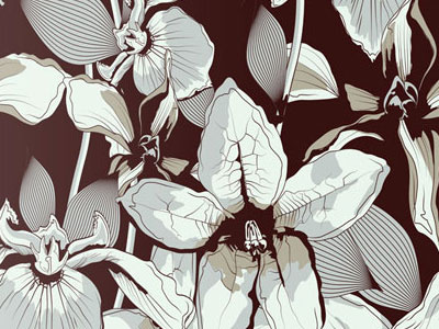 Flower pattern flowers illustrator pattern repeat tile vector