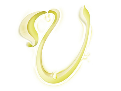 Vanilla lettering typography illustration