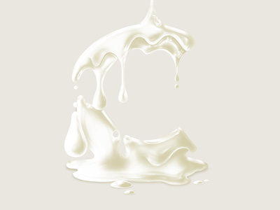 Cream illustration lettering type typography