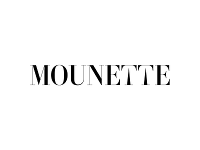 Mounette Universe Logo brand fashion logo paris
