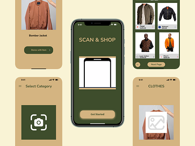 SCAN & SHOP MOBILE APP app design ui ux