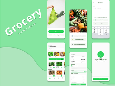 Grocery Store Mobile App UI app design ecommerce mobile mobileapp shop ui