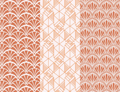 Art deco pattern collection