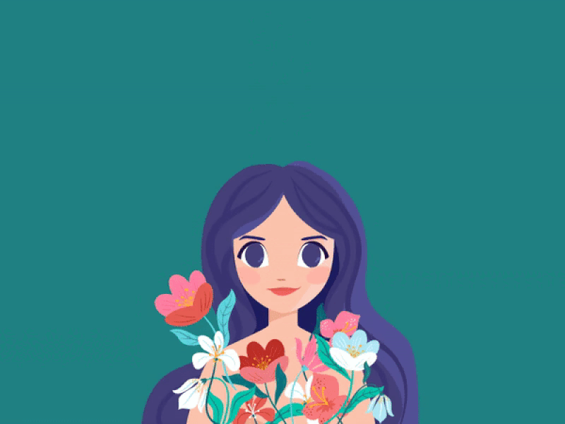 Flower Girl animation motion graphics