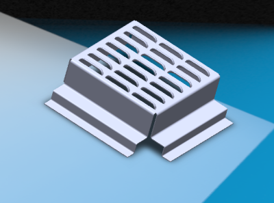 Sheet Metal Model With louvers