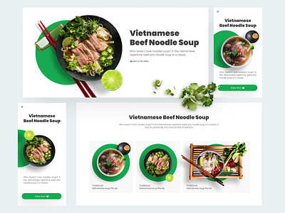 Innovative interface elements about Vietnamese Beef Noodle Soup interface elements phở phở việt nam vietnamese rice noodle vietnamese rice noodle