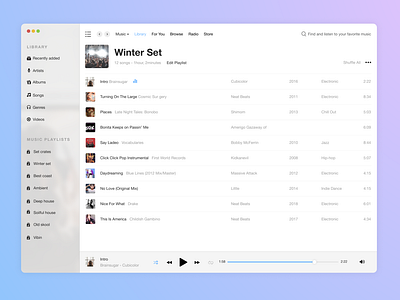 Desktop Music App