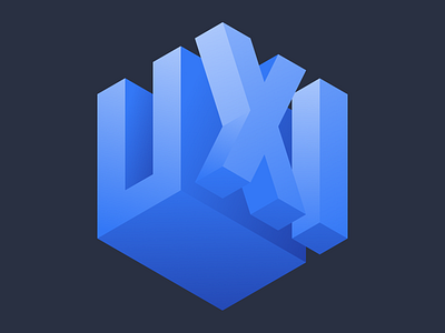 LOGO UXUI 3D logo logo 3d logo uxui logo uxui 3d ui ux uxui uxui 3d