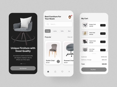 Furniture App by Mohammad Mamun on Dribbble