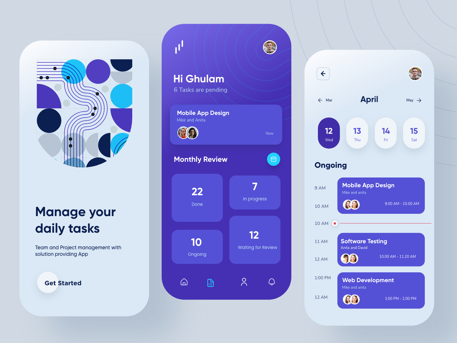 Daily app by mohammad mamun on dribbble