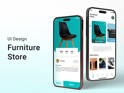 Furniture Store | UI Design adobe xd app appdesign design figma graphic design ui user interface xd