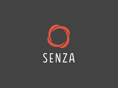 Senza Branding branding charcoal clean gray icon identity illustration logo logomark logotype red typography