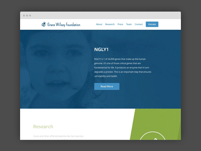 Grace Wilsey Foundation animation bold color geometric parallax site ui web website