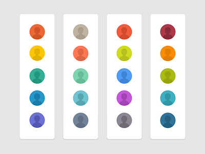 Color Palettes avatar avatars bright circles color color palette colors icons