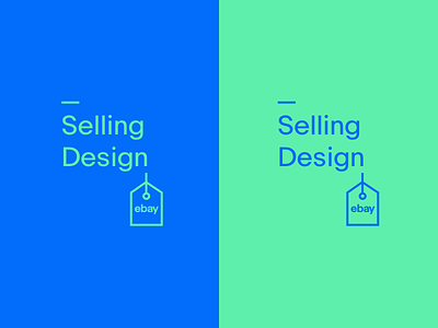 Ebay Selling Design Logo blue brand branding colorful colorful logo green illustration logo simple simple logo tag