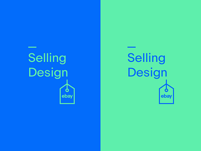 Ebay Selling Design Logo blue brand branding colorful colorful logo green illustration logo simple simple logo tag