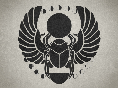 Rebirth black and white bug illustrator moon texture wings
