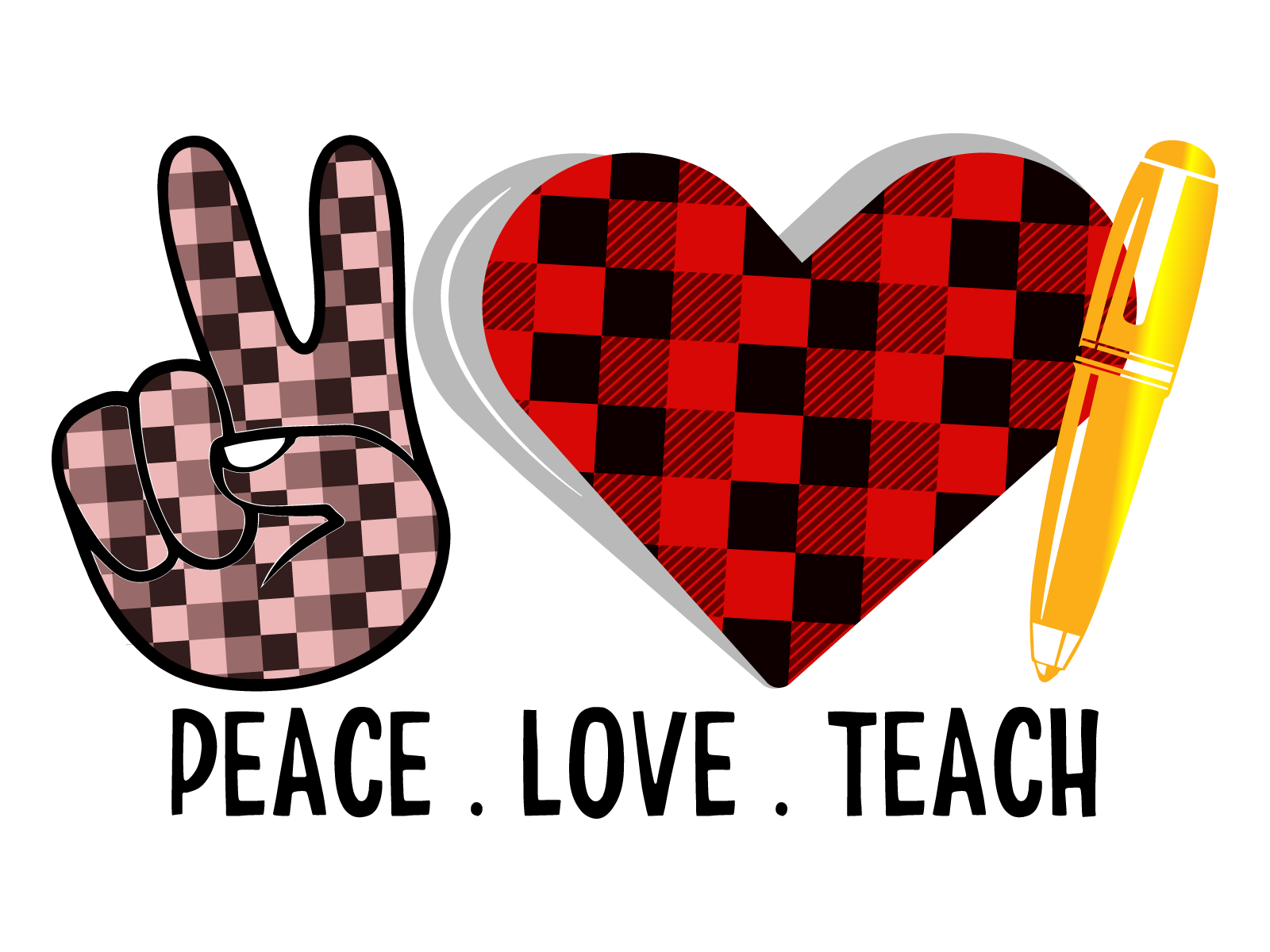 peace-love-teach by Ranger on Dribbble