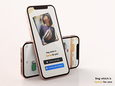 Bag which is Speak for you app design mobile ui ux