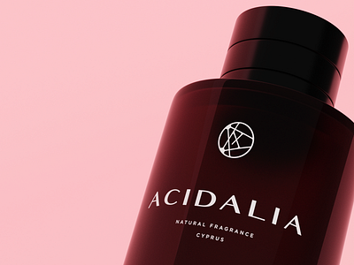 Acidalia - Perfume Brand Identity & Label Design 3d bottle brand identity branding label design packaging perfume