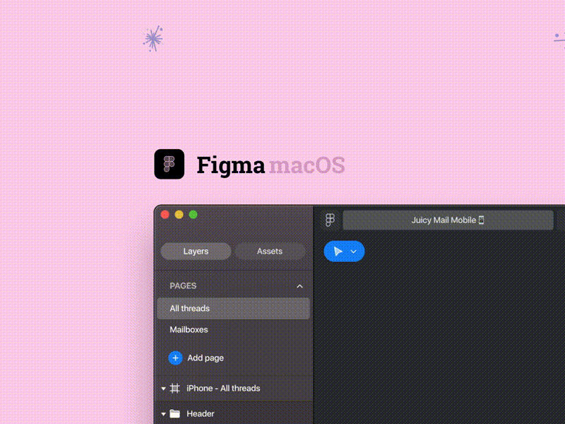 Figma macOS concept app clean design concept dark dark mode dekstop design figma figma design flat ios macapp macos minimal native app software design tool ui ui design uxdesign