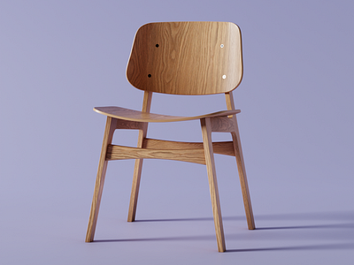 Søborg chair 3d branding design