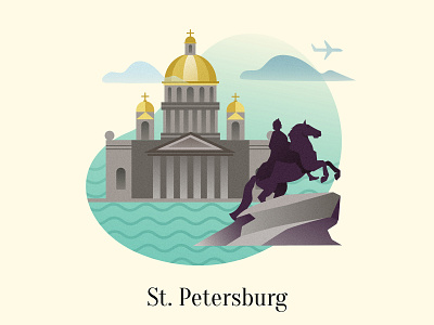 Saint Petersburg dribbble illustration illustration art saint petersburg санктпетербург
