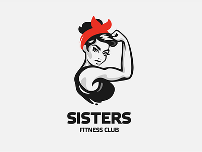 Logo for fitness club "Sisters"