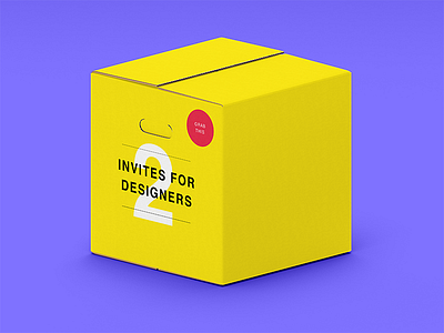 Two Invites For Designers application behance branding design digitaldesign dribbble icon interface invite logo mobile typography ui userinterface ux vector webdesigner