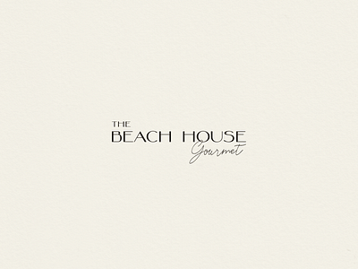 The Beach House Gourmet Logo beach branding brandmark design gourmet graphicdesign logo logodesign logofolio logoinspirations logotype luxury mark minimalist modern wordmark