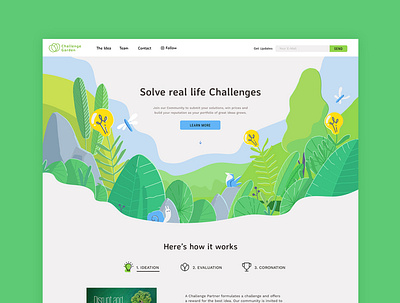 Challenge Garden blockchain design startup ui webdesign website
