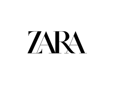 Zara Re- Rebrand brand branding design font giarox kerning lettering logo mark new logo rebranding typography zara zara new logo