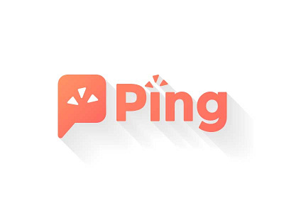 #ThirtyLogos - Ping branding coral logo logos orange ping thirty logos