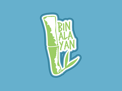 Binangonan, Rizal Sticker blue design green icon illustration leaf logo minimal typography