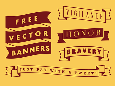 Free Vector Banners banner banners download free free download illustrator pack pay set tweet twitter vector