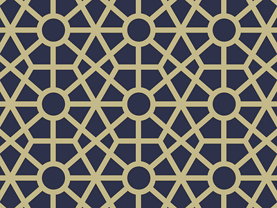 Hex blue geometric gold hexagon navy pattern