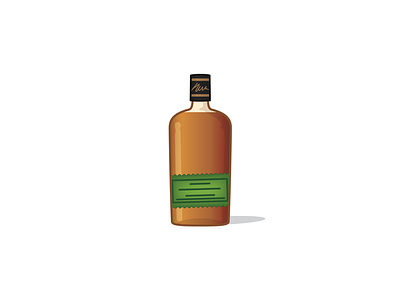 Bulleit Rye alcohol beverage bottle bourbon bulleit drink icon illustration liquor rye vector whiskey