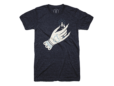 Heartbreaker Tee on Cotton Bureau! bureau cotton hand heart love print t shirt tee