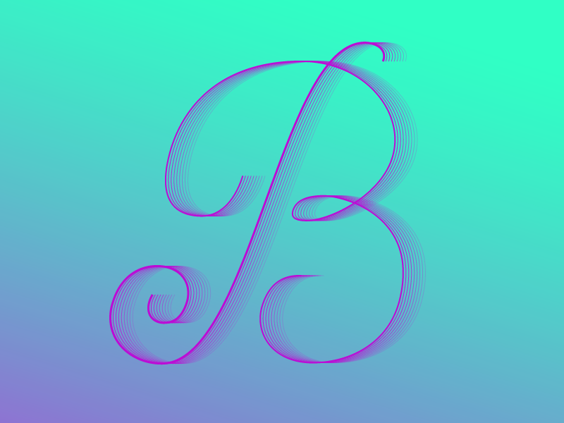 #Typehue 2: B type letter dropcap b typehue