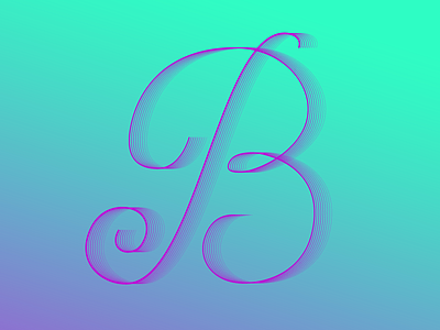 #Typehue 2: B b dropcap letter type typehue