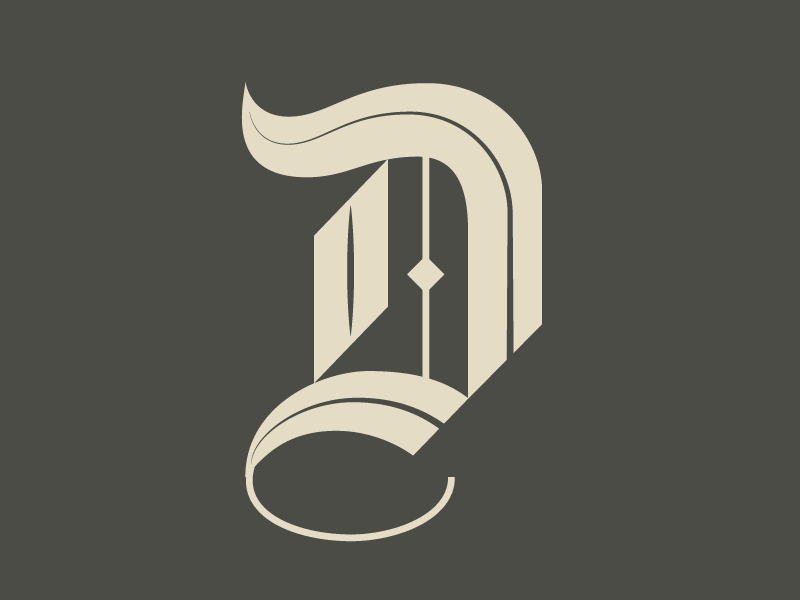 #Typehue 4: D type letter dropcap d typehue