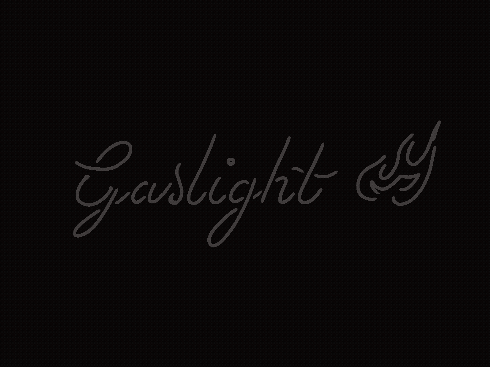 Gaslight Neon! animation fire frame by frame gaslight lettering neon procreate red