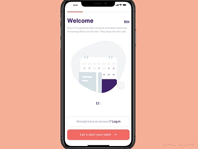 Habito onboarding do it yourself fell better habit tracker habitat habits mobile app schedule ui ui design ux welcome page