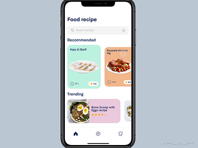 Food Recipe cook cookbook food ingredients mobile ui mobileapp recipe recipe card timer ui ux uxdesign